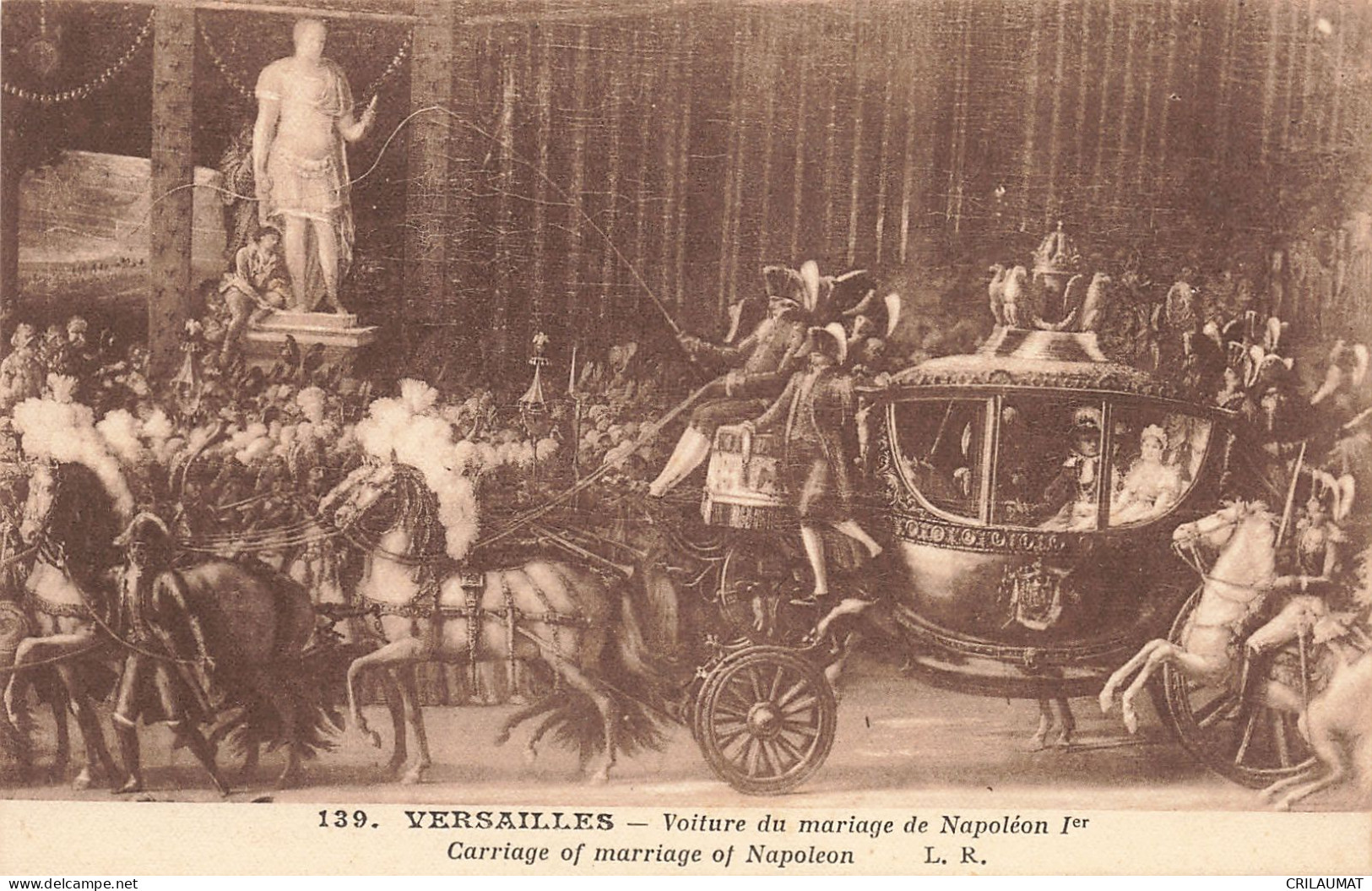 78-VERSAILLES VOITURE DU MARIAGE DE NAPOLEON 1ER-N°T5279-F/0275 - Versailles (Schloß)