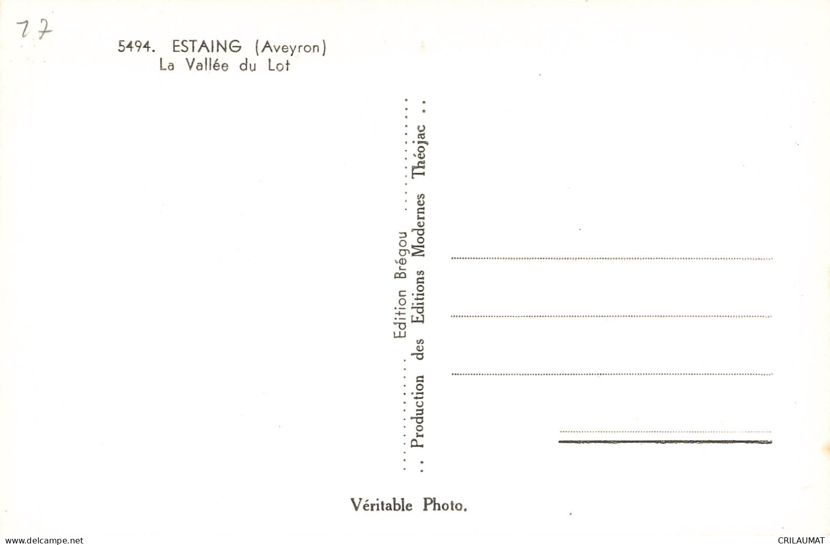 12-ESTAING-N°T5279-F/0239 - Andere & Zonder Classificatie