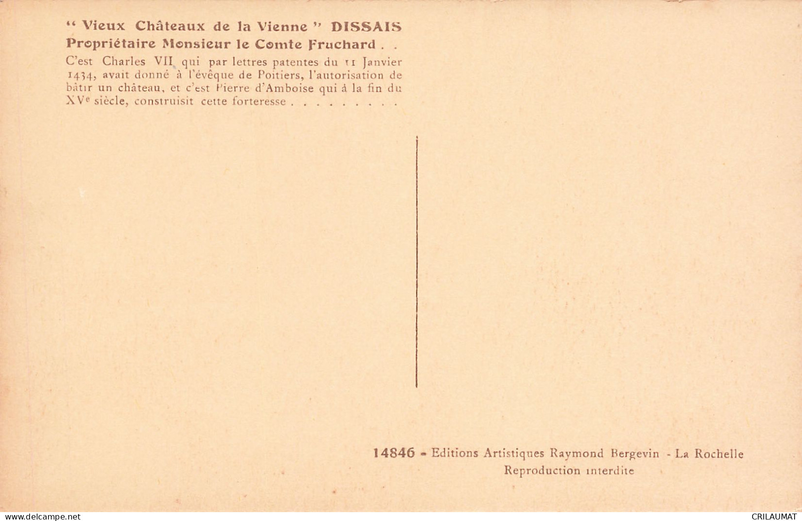 86-DISSAIS LE CHÂTEAU-N°T5279-F/0203 - Other & Unclassified