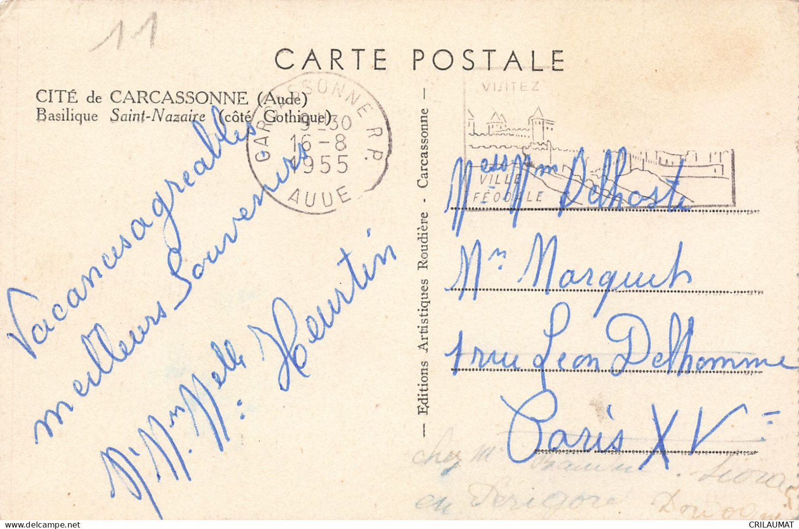 11-CARCASSONNE-N°T5279-F/0165 - Carcassonne