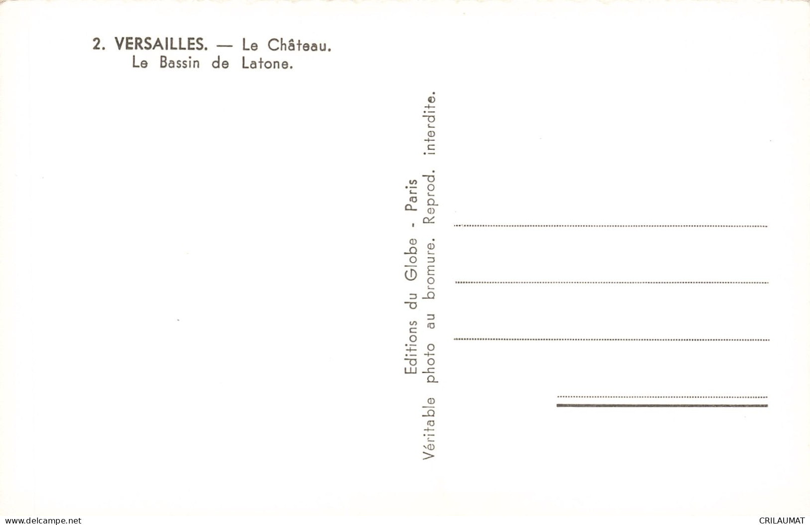 78-VERSAILLES LE CHÂTEAU-N°T5279-E/0297 - Versailles (Kasteel)