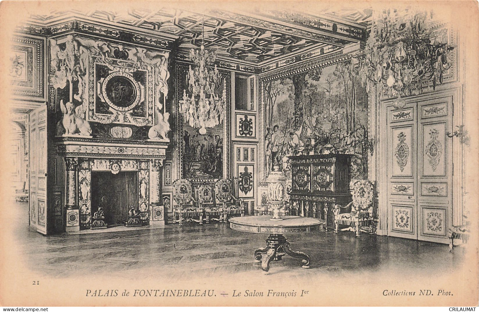 77-FONTAINEBLEAU LE PALAIS LE SALON FRANCOIS 1ER-N°T5280-A/0023 - Fontainebleau
