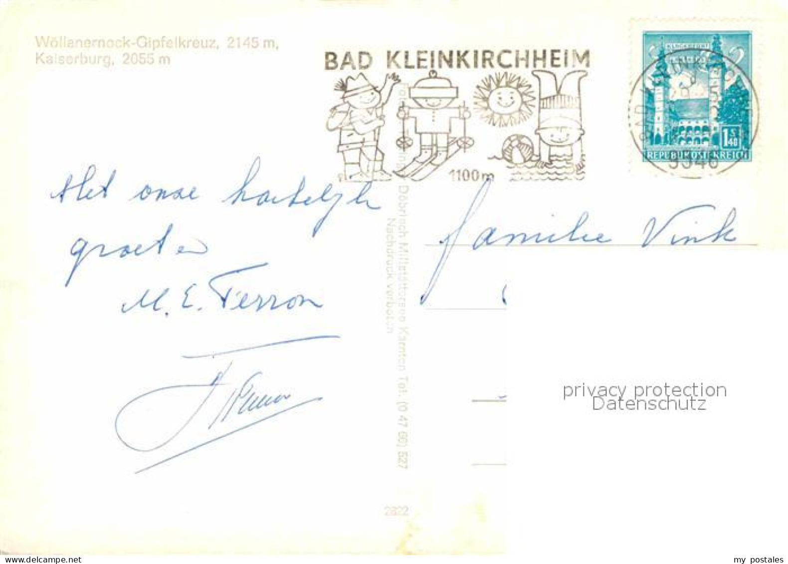 72852556 Bad Kleinkirchheim Kaernten Kaiserburghuette Gipfelkreuz Skilift Kleink - Altri & Non Classificati