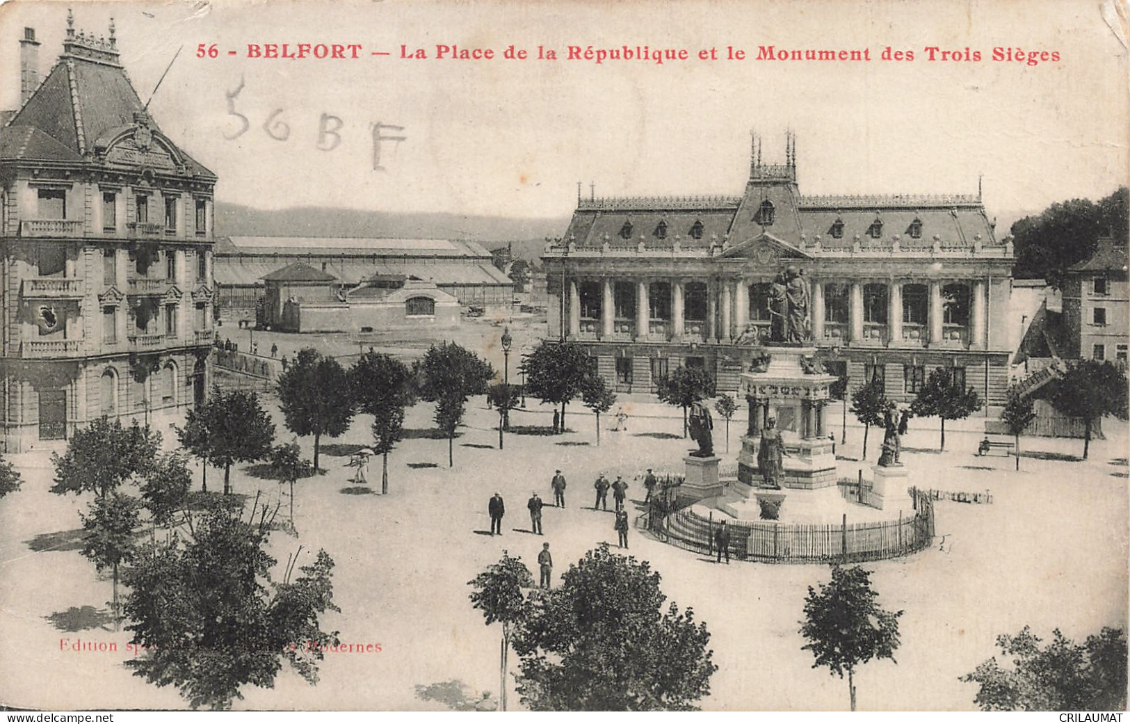 90-BELFORT LA PLACE DE LA REPUBLIQUE-N°T5280-D/0073 - Belfort - Stadt