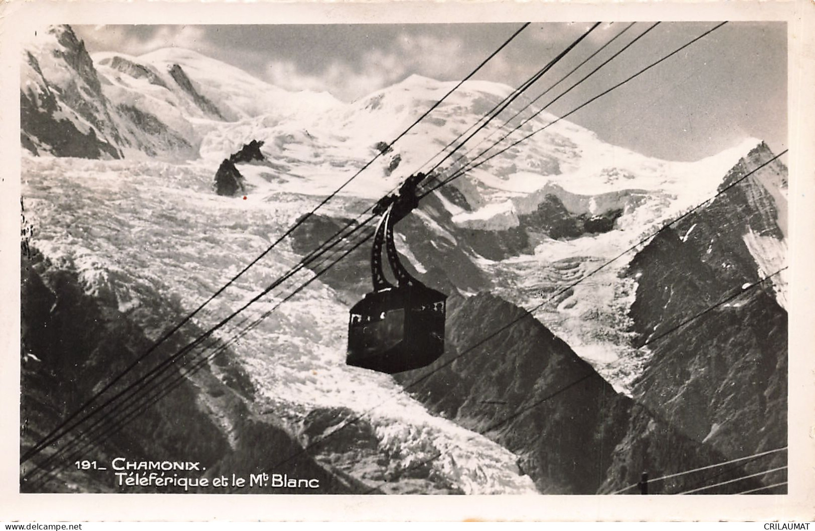 74-CHAMONIX TELEFERIQUE ET LE MONT BLANC-N°T5280-C/0373 - Chamonix-Mont-Blanc