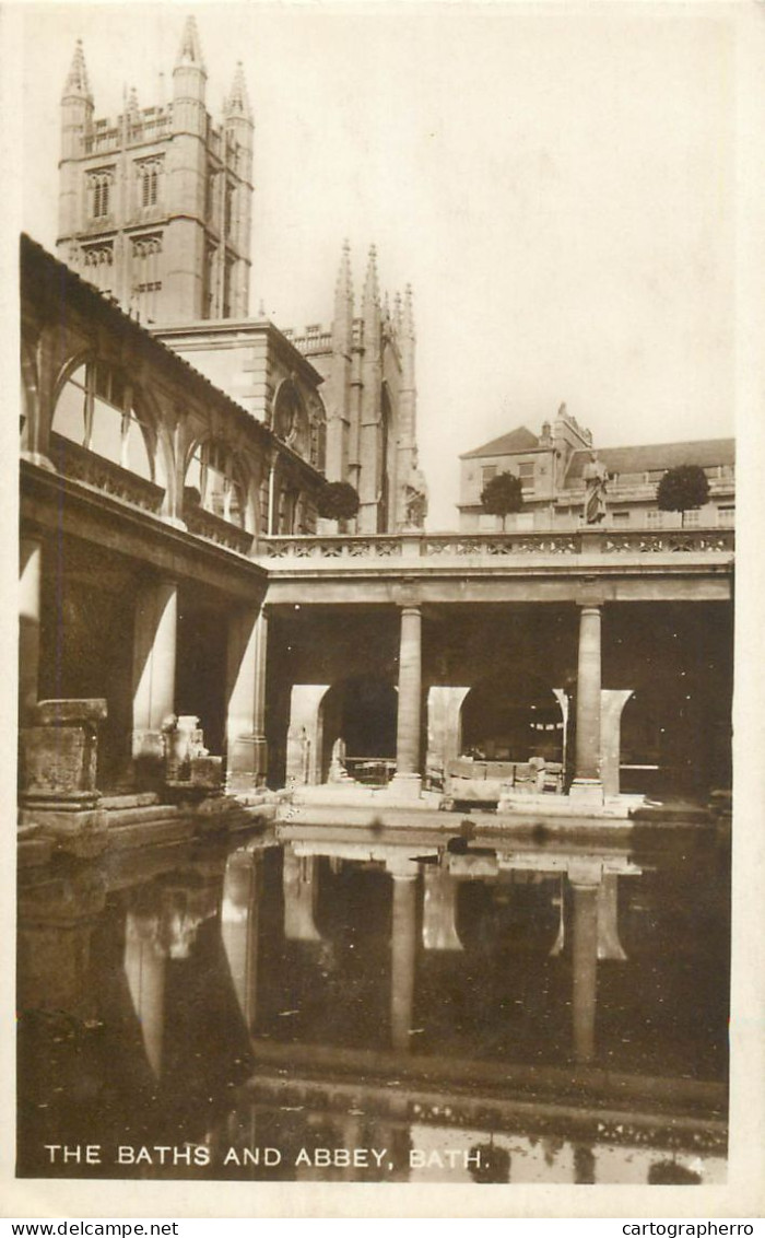 England Bath - The Old Baths & Abbey - Bath