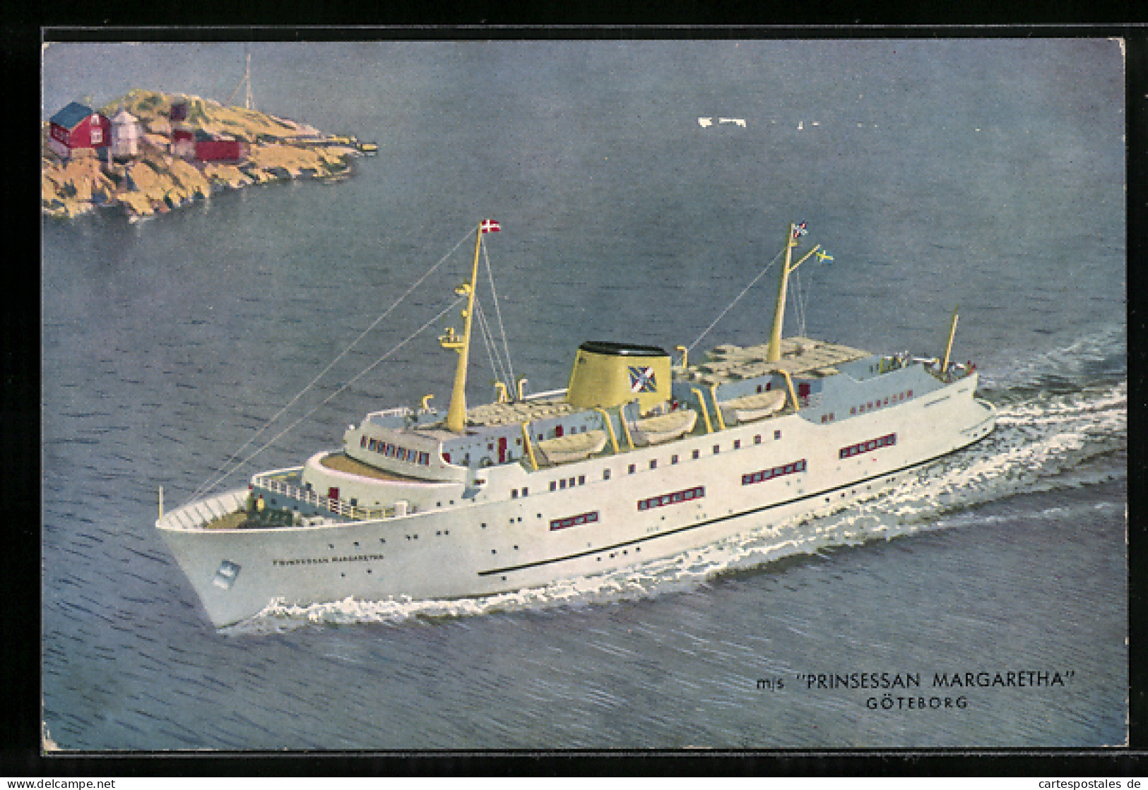 AK Passagierschiff MS Prinsessan Margaretha, Linie Göteborg-Frederikshavn  - Steamers