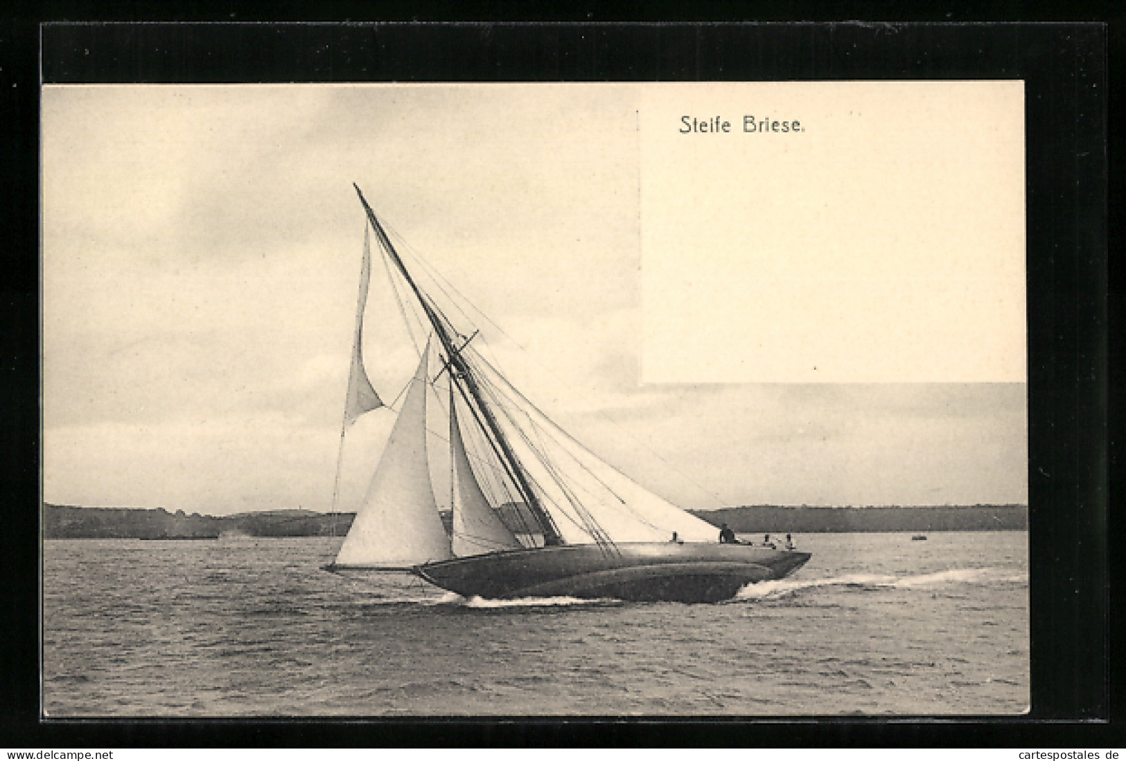 AK Steife Brise, Segelboot Hart Am Wind, Segelsport  - Voile