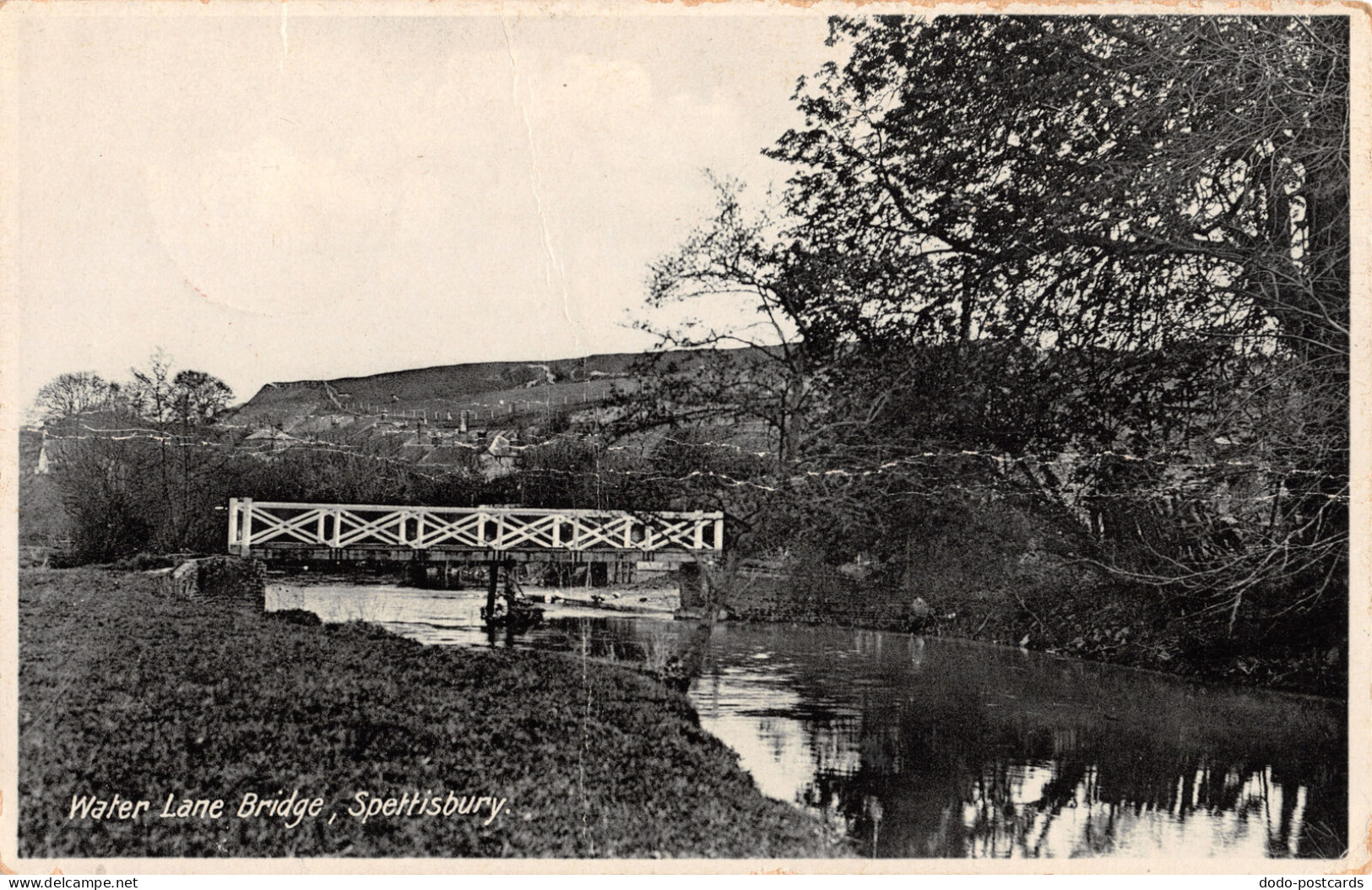 R329420 Spettisbury. Water Lane Bridge. Postcard - Welt