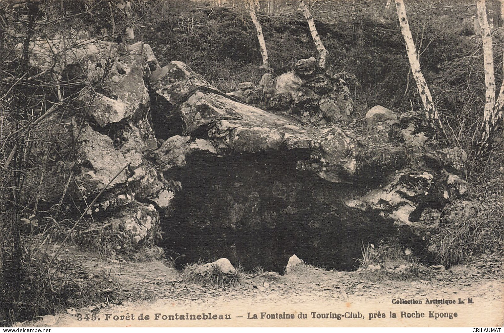 77-FONTAINEBLEAU LA FORET LA FONTAINE DU TOURING CLUB-N°T5280-B/0141 - Fontainebleau