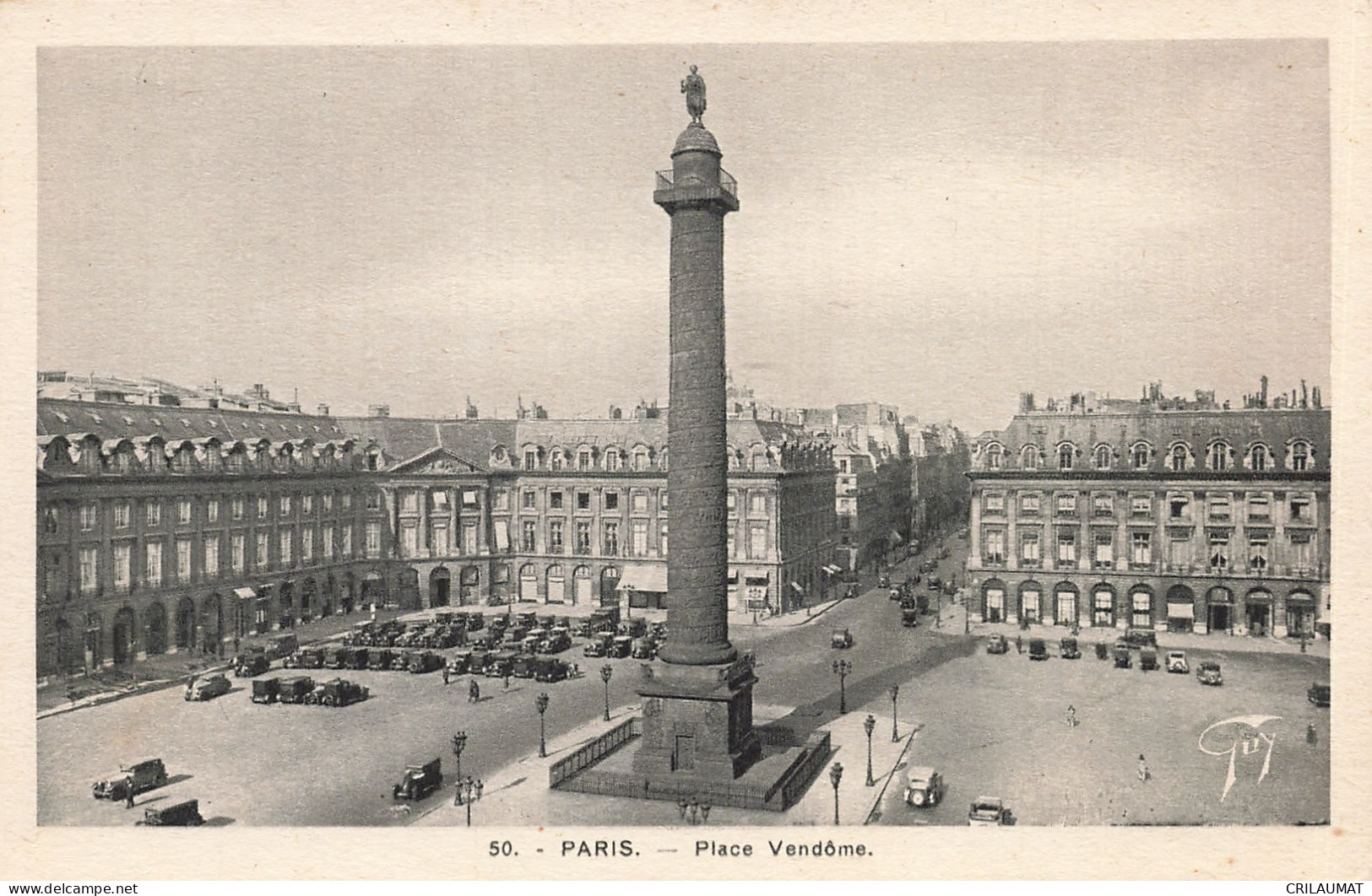 75-PARIS PLACE VENDOME-N°T5280-B/0043 - Altri & Non Classificati