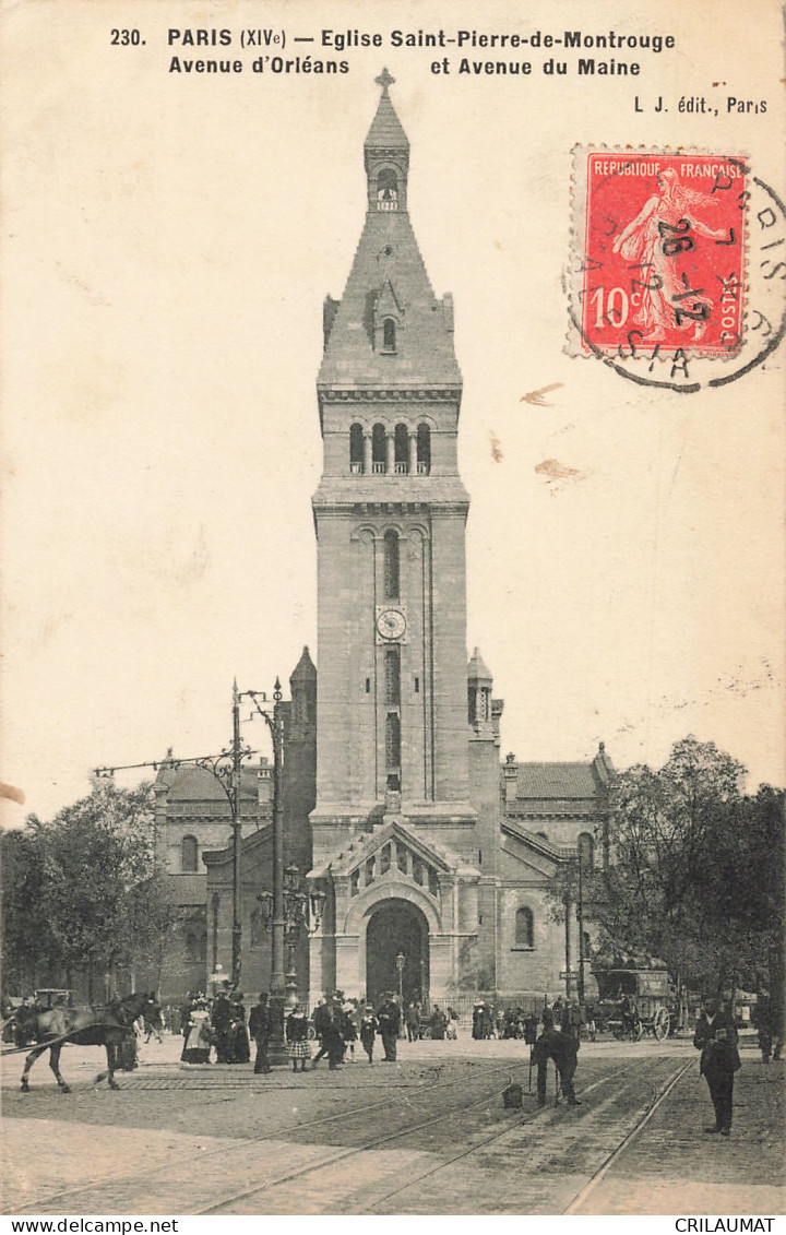 75-PARIS EGLISE SAINT PIERRE DE MONTROUGE-N°T5280-F/0003 - Kirchen