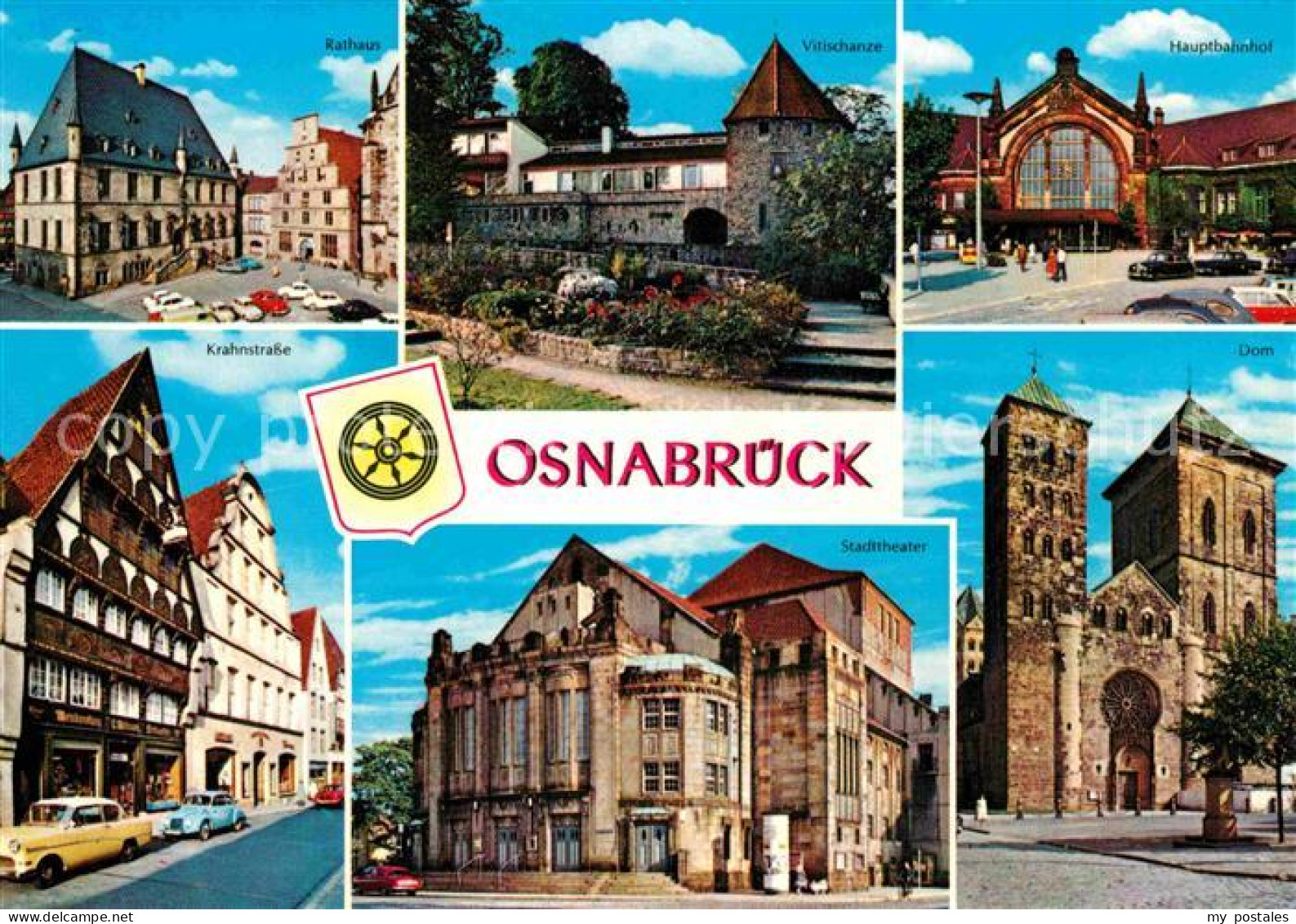 72852071 Osnabrueck Vitischanze Rathaus Hauptbahnhof Krahnstrasse  Osnabrueck - Osnabrueck