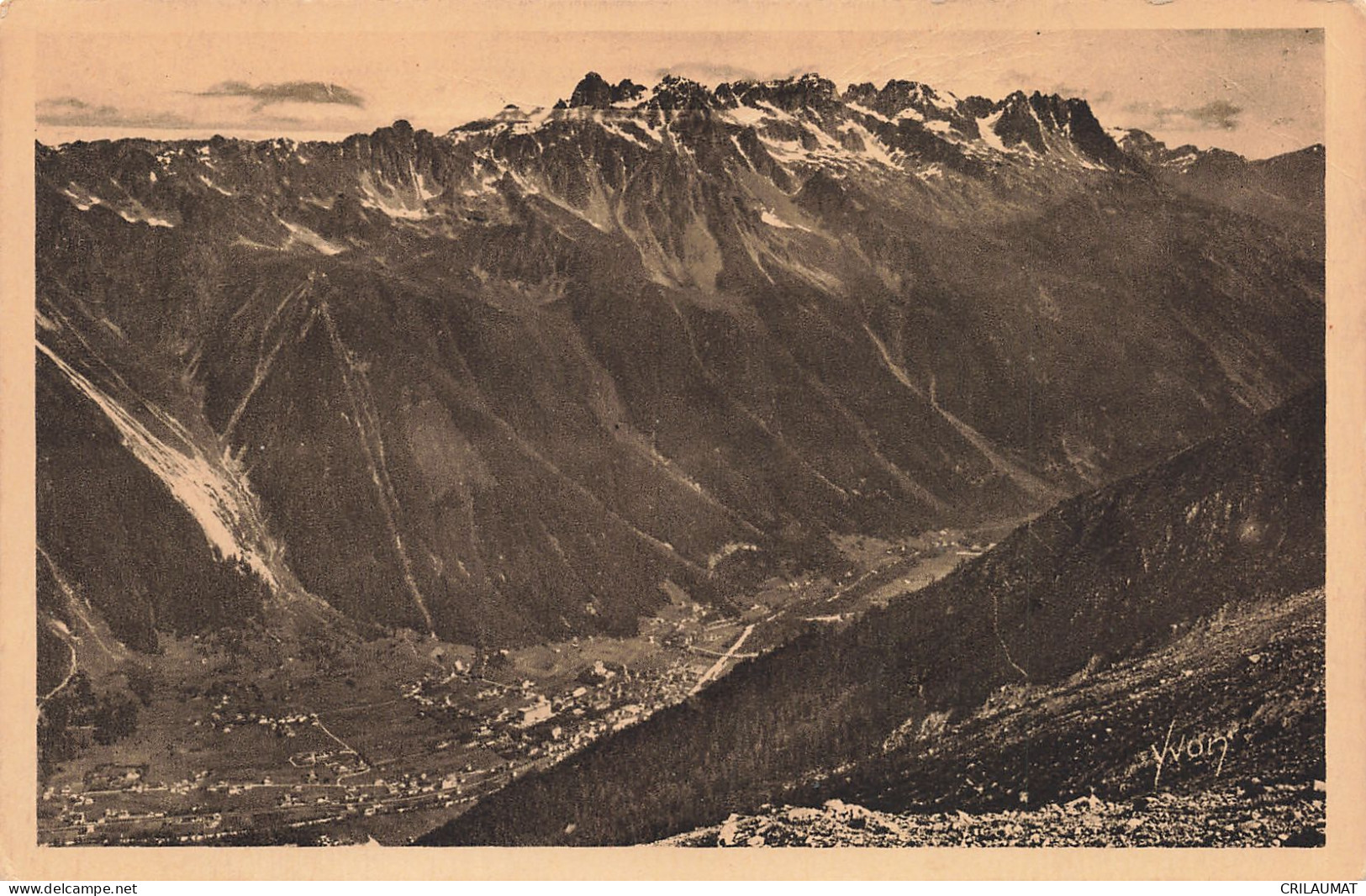 74-CHAMONIX MONT BLANC LA VALLEE DE CHAMONIX ET LE BREVENT-N°T5280-E/0163 - Chamonix-Mont-Blanc