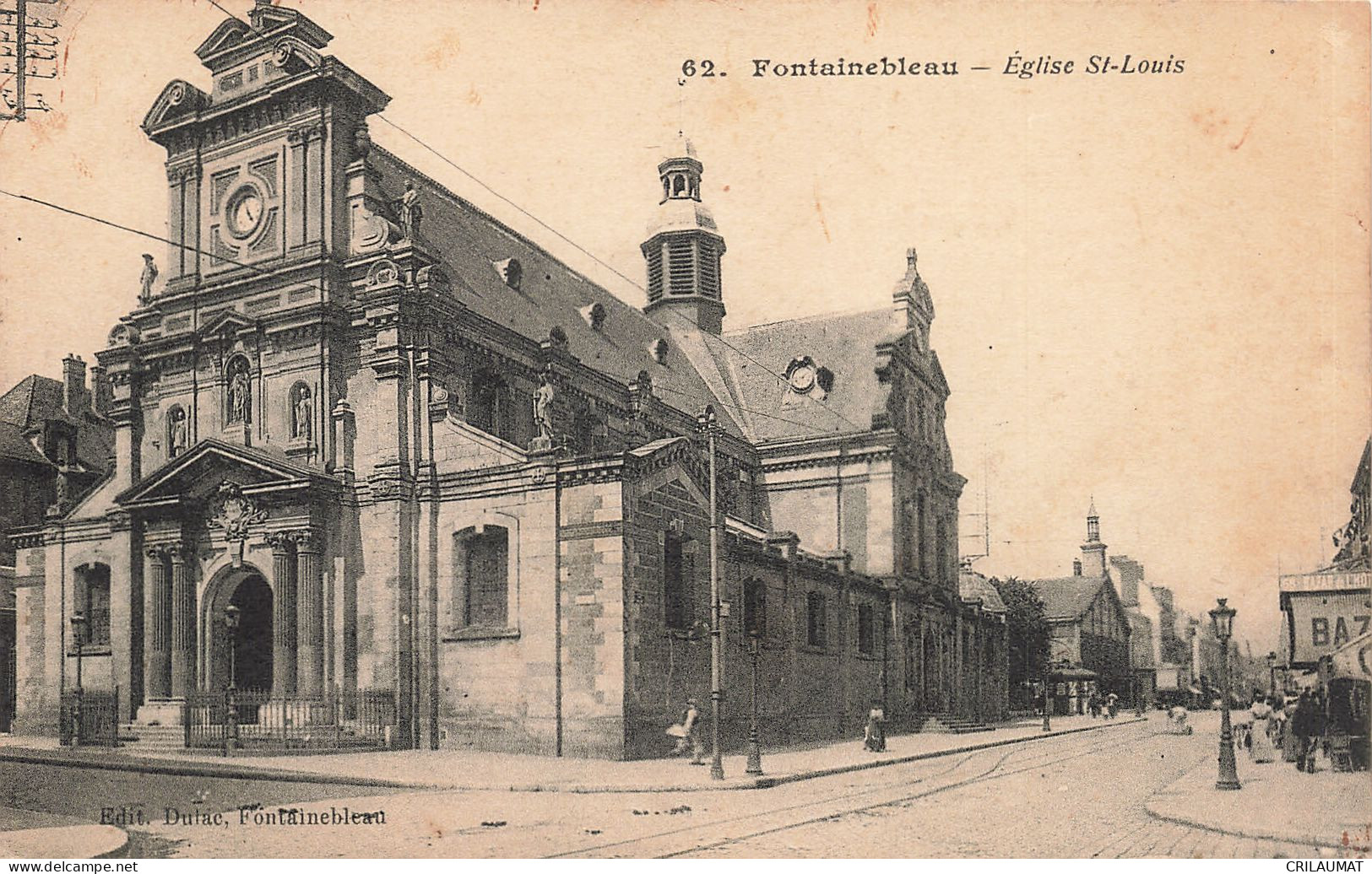 77-FONTAINEBLEAU EGLISE SAINT LOUIS-N°T5280-D/0293 - Fontainebleau