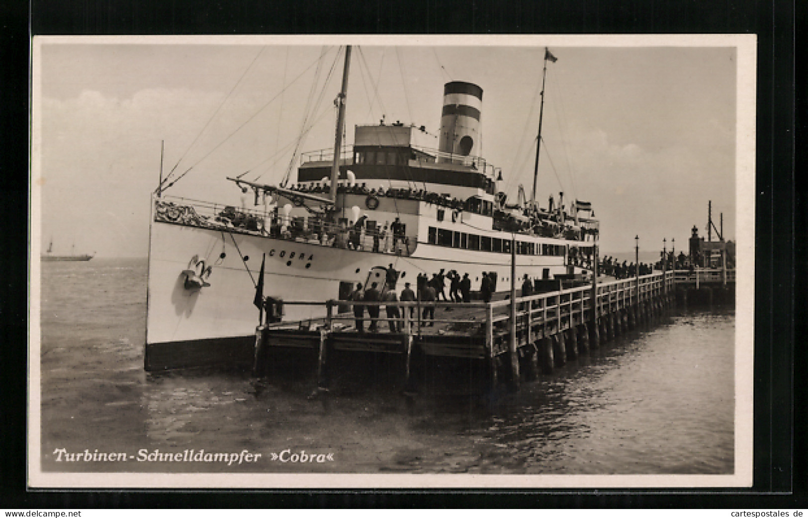 AK Turbinen-Schnelldampfer Cobra, Hapag Seebäderdienst GmbH  - Steamers