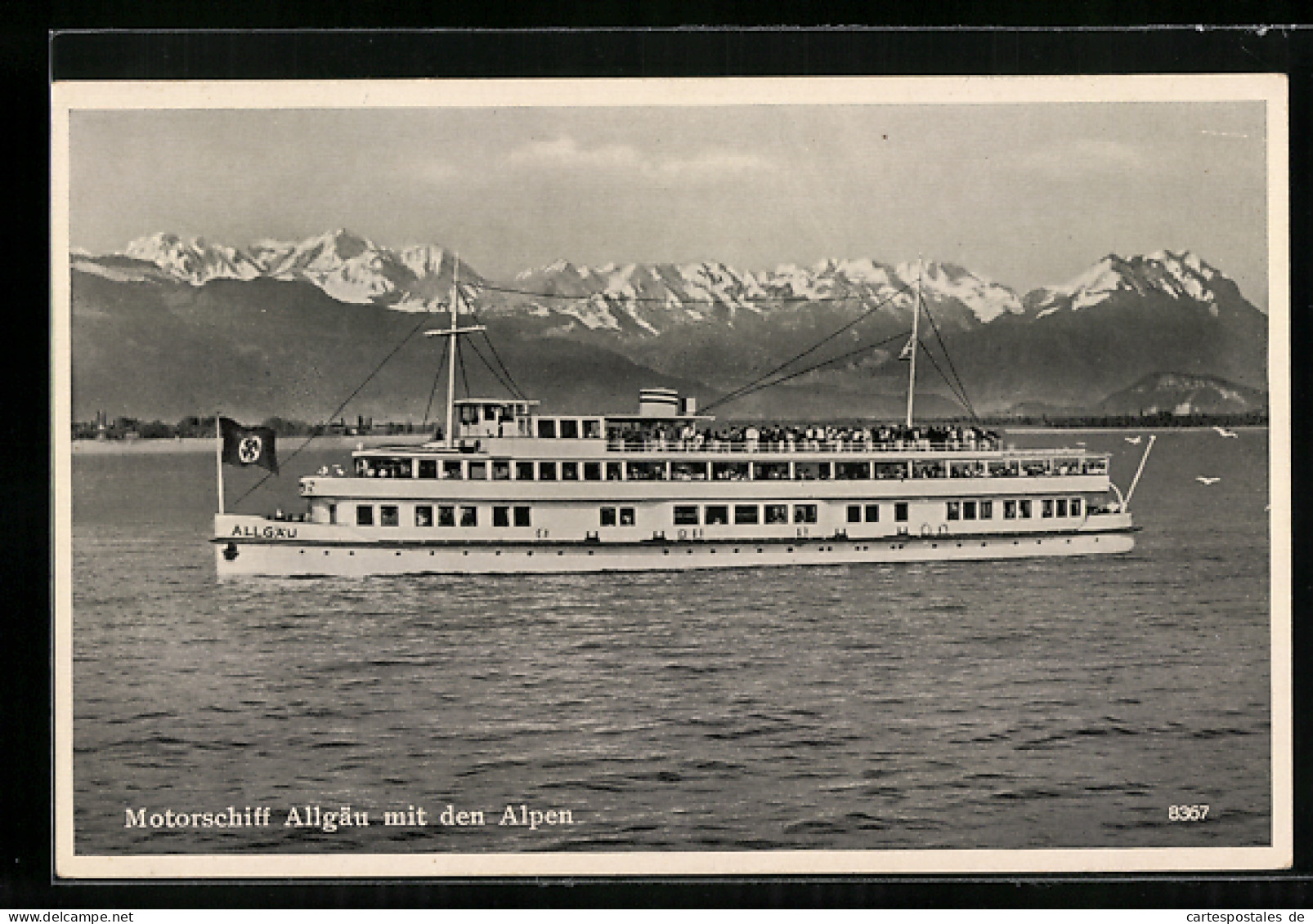 AK Motorschiff Allgäu Mit Den Alpen,   - Other & Unclassified