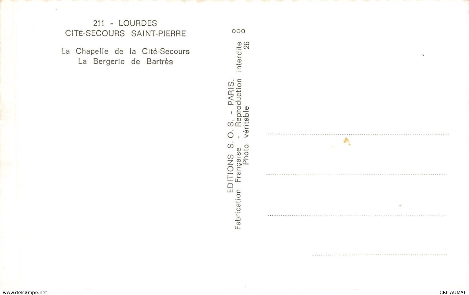 65-LOURDES-N°T5280-H/0219 - Lourdes
