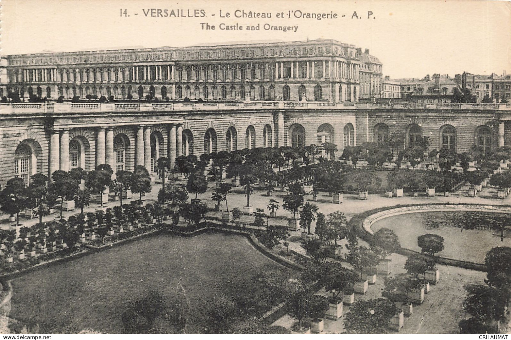 78-VERSAILLES LE CHÂTEAU ET L ORANGERIE-N°T5280-G/0391 - Versailles (Kasteel)