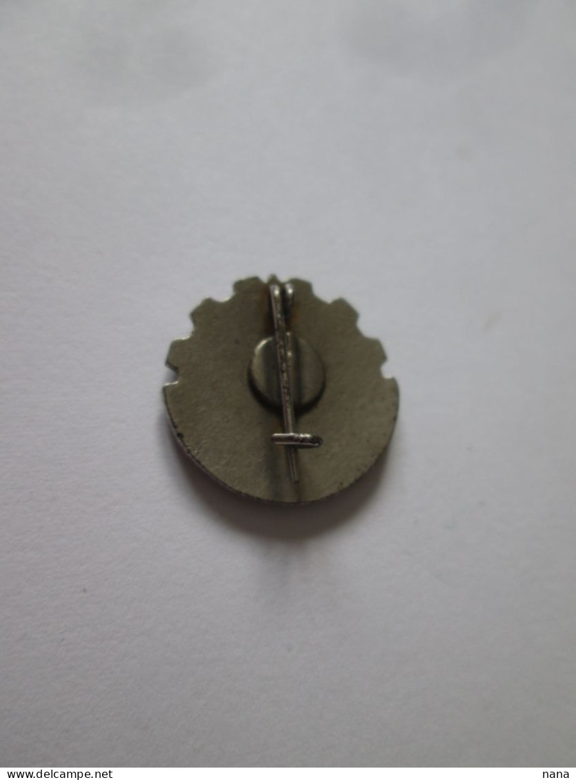 Roumanie Insigne Defense De La Sante Vers 1950/Romanian Health Defense Badge 1950s,diam:18 Mm - Otros & Sin Clasificación