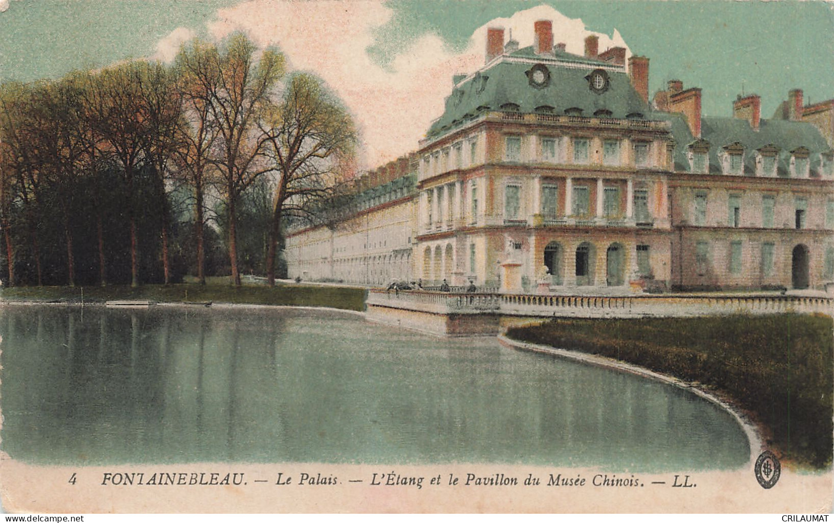 77-FONTAINEBLEAU LE PALAIS ET L ETANG-N°T5280-G/0047 - Fontainebleau