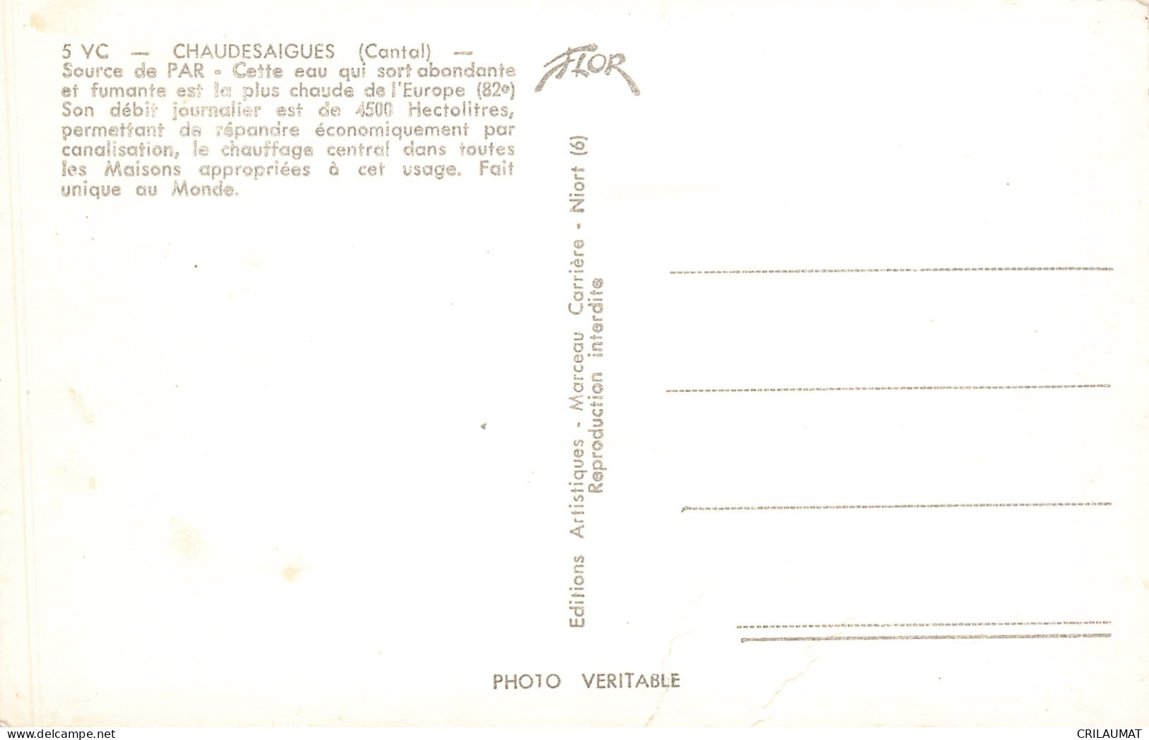 15-CHAUDES AIGUES-N°T5281-B/0365 - Other & Unclassified