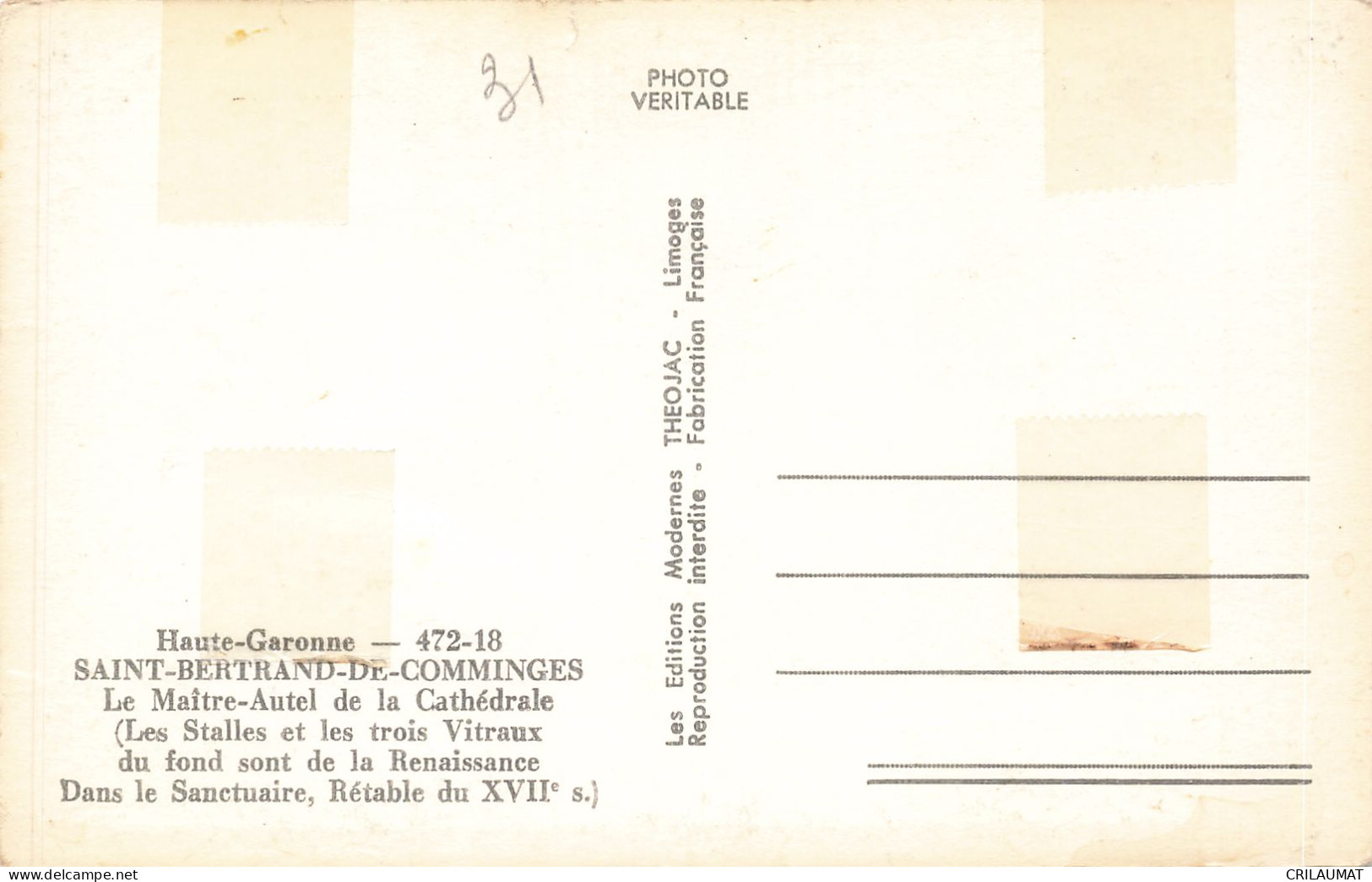 31-SAINT BERTRAND DE COMMINGES-N°T5281-B/0325 - Saint Bertrand De Comminges