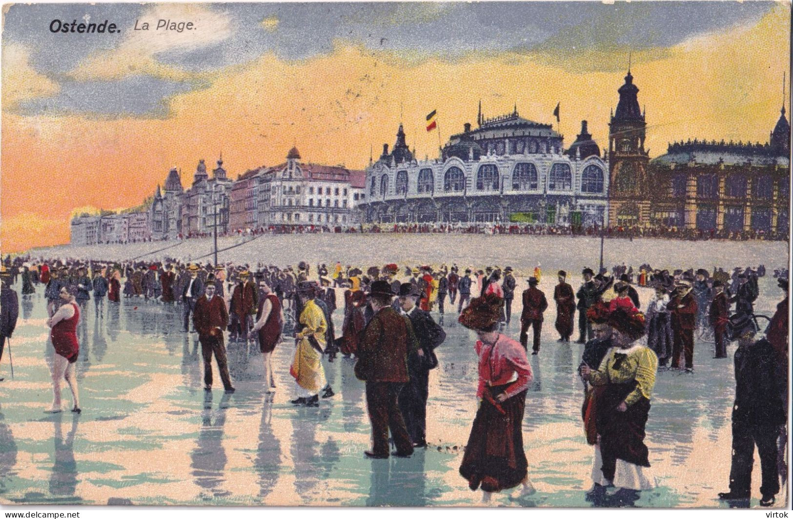 Oostende   1914  Met Zegel - Oostende