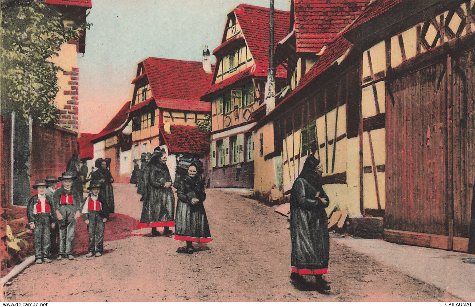 67-ALSACE FOLKLORE RETOUR D EGLISE-N°T5281-F/0057 - Otros & Sin Clasificación