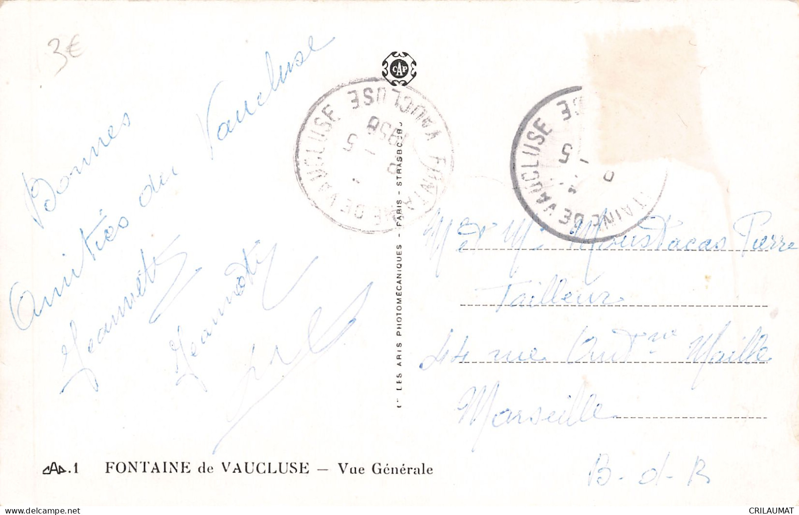 84-FONTAINE DE VAUCLUSE-N°T5281-D/0325 - Otros & Sin Clasificación