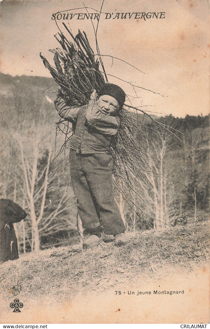 63-AUVERGNE FOLKLORE JEUNE MONTAGNARD-N°T5281-H/0209 - Autres & Non Classés