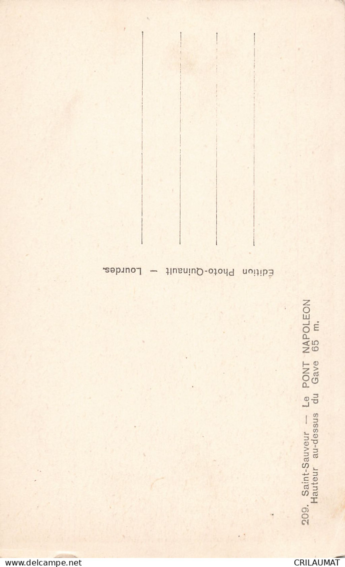 65-SAINT SAUVEUR-N°T5281-G/0341 - Other & Unclassified