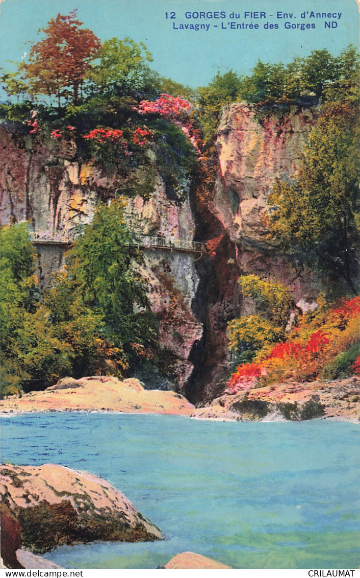 74-GORGES DU FIER-N°T5281-G/0313 - Other & Unclassified