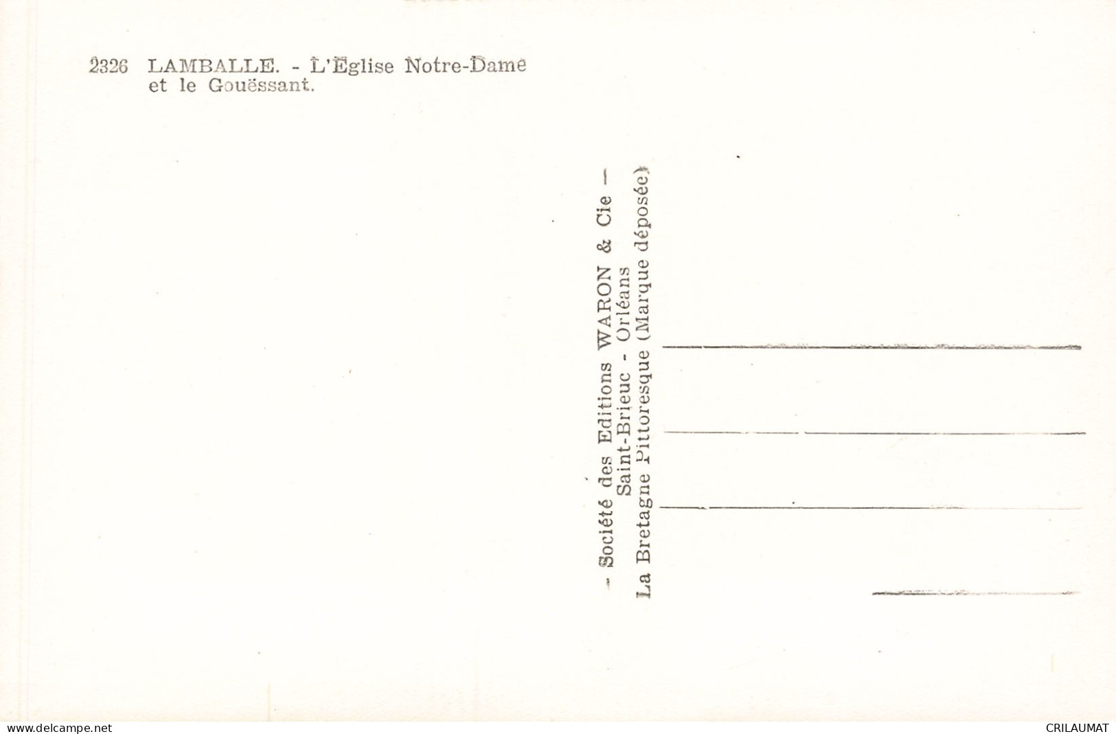 22-LAMBALLE-N°T5282-C/0149 - Lamballe