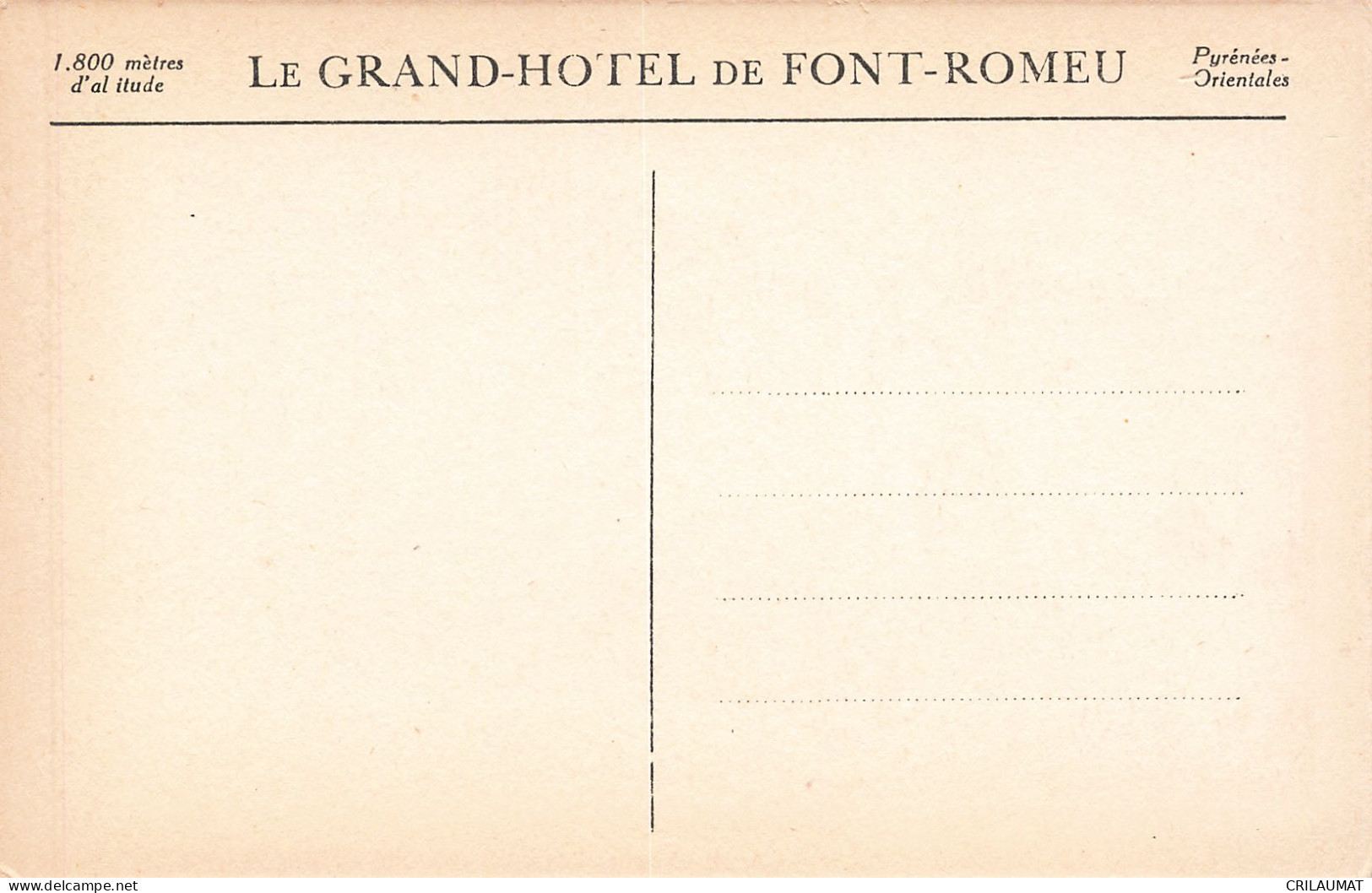 66-FONT ROMEU-N°T5282-A/0295 - Other & Unclassified