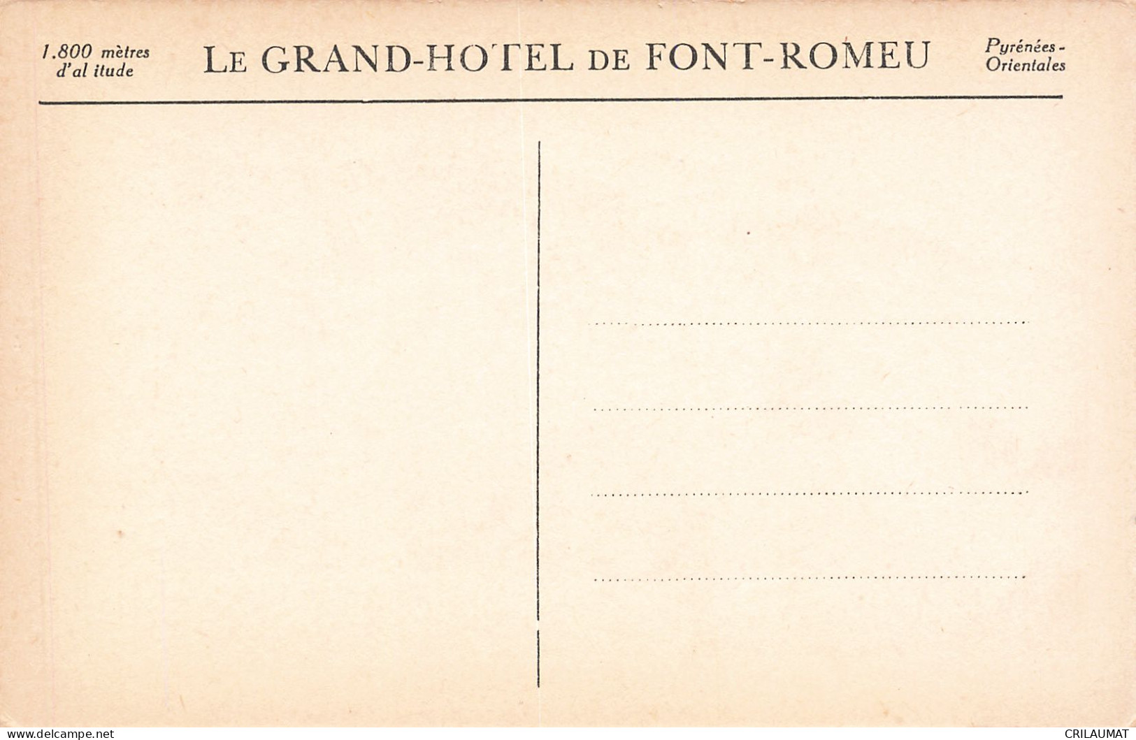 66-FONT ROMEU-N°T5282-A/0297 - Other & Unclassified