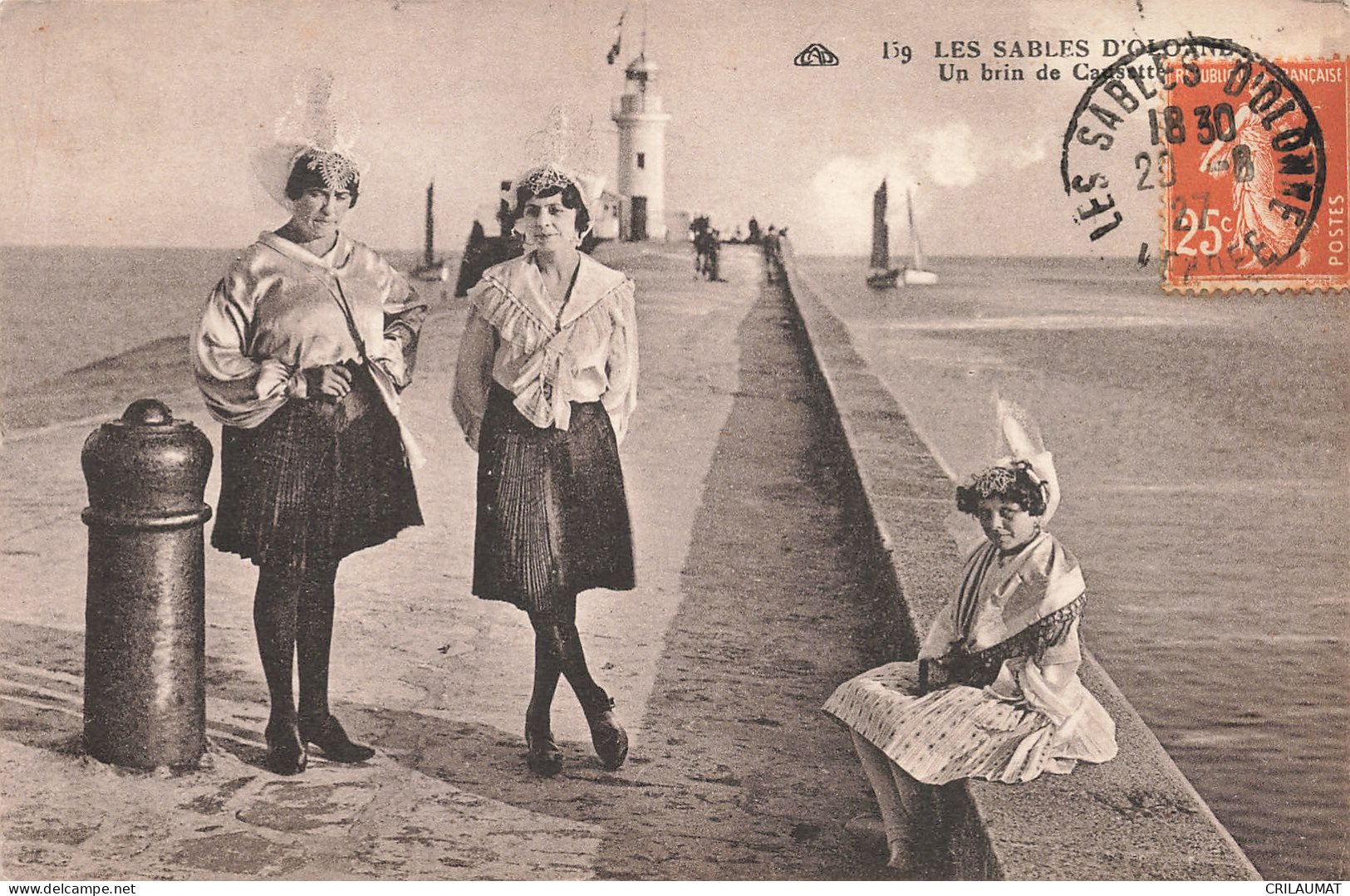 85-LES SABLES D OLONNE FOLKLORE BRIN DE CAUSETTE-N°T5282-A/0161 - Sables D'Olonne