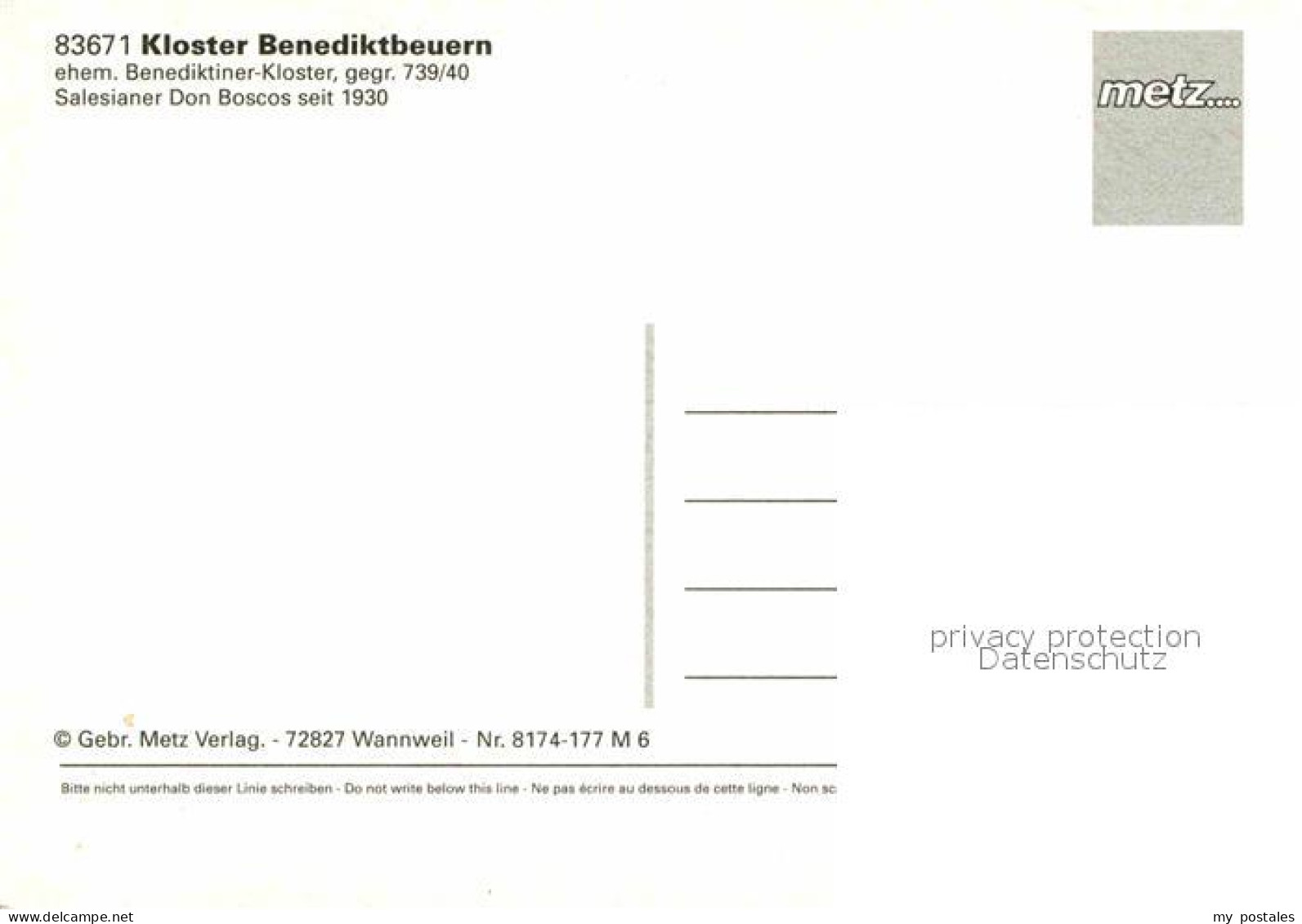 72850940 Benediktbeuern Kloster  Benediktbeuern - Andere & Zonder Classificatie