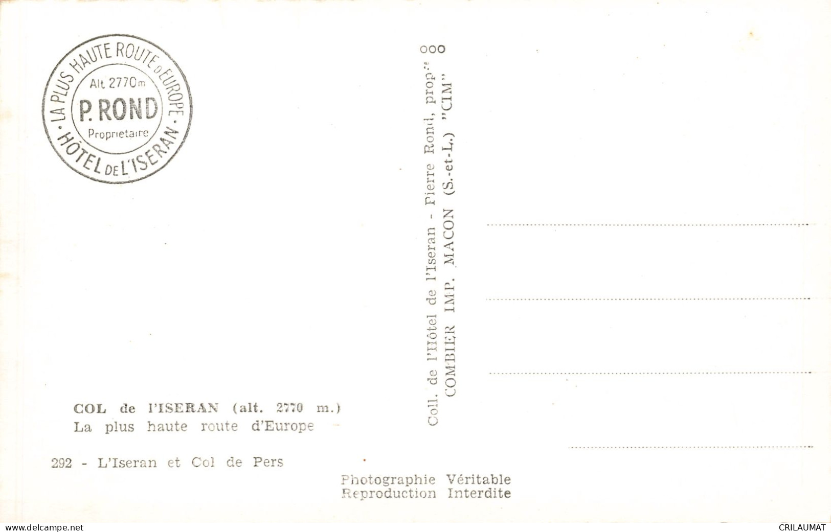 73-COL DE L ISERAN-N°T5282-D/0095 - Other & Unclassified