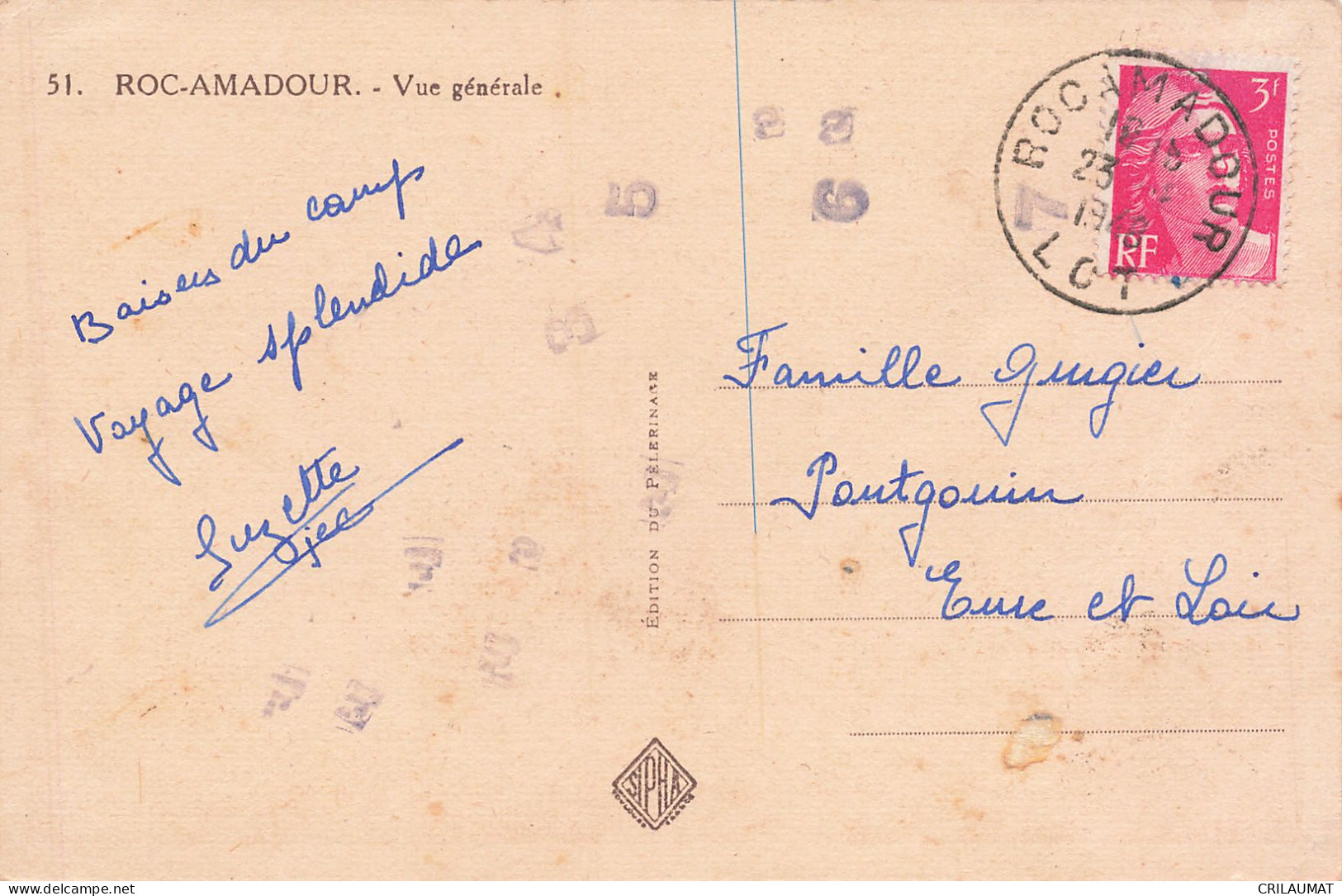 46-ROC AMADOUR-N°T5282-D/0099 - Rocamadour