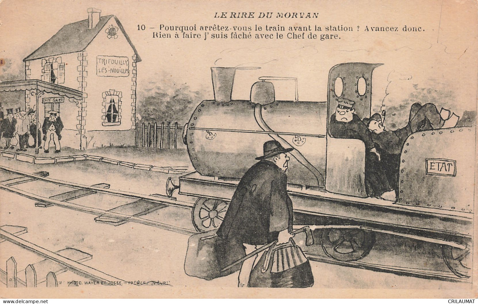 58-MORVAN FOLKLORE LE TRAIN-N°T5282-D/0001 - Autres & Non Classés