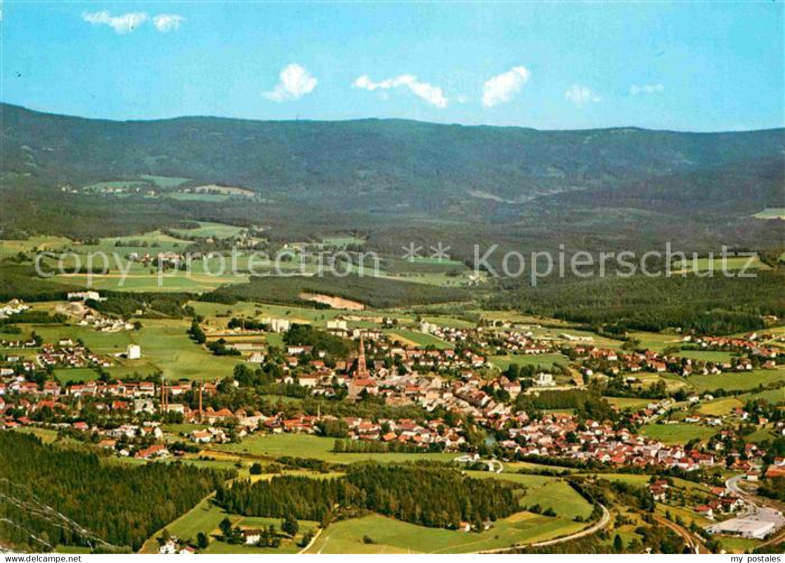 72850921 Zwiesel Niederbayern Fliegeraufnahme Baernzell - Zwiesel