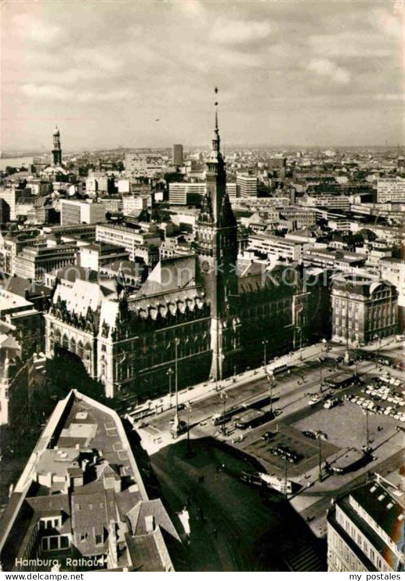 72850836 Hamburg Rathaus Fliegeraufnahme Hamburg - Andere & Zonder Classificatie