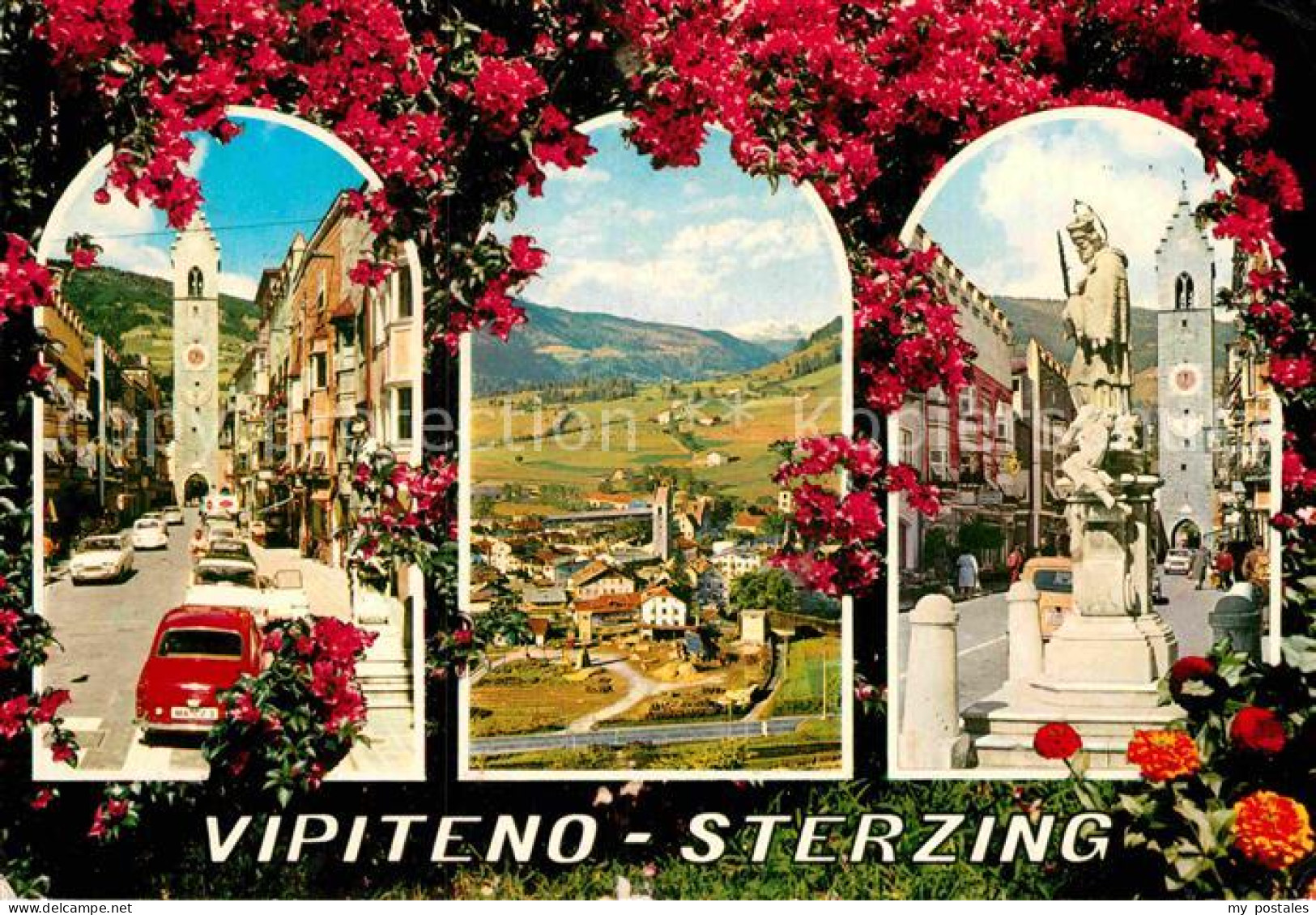 72850753 Vipiteno Strassenszene Altstadt Zwoelferturm Statue Blumen Vipiteno - Otros & Sin Clasificación