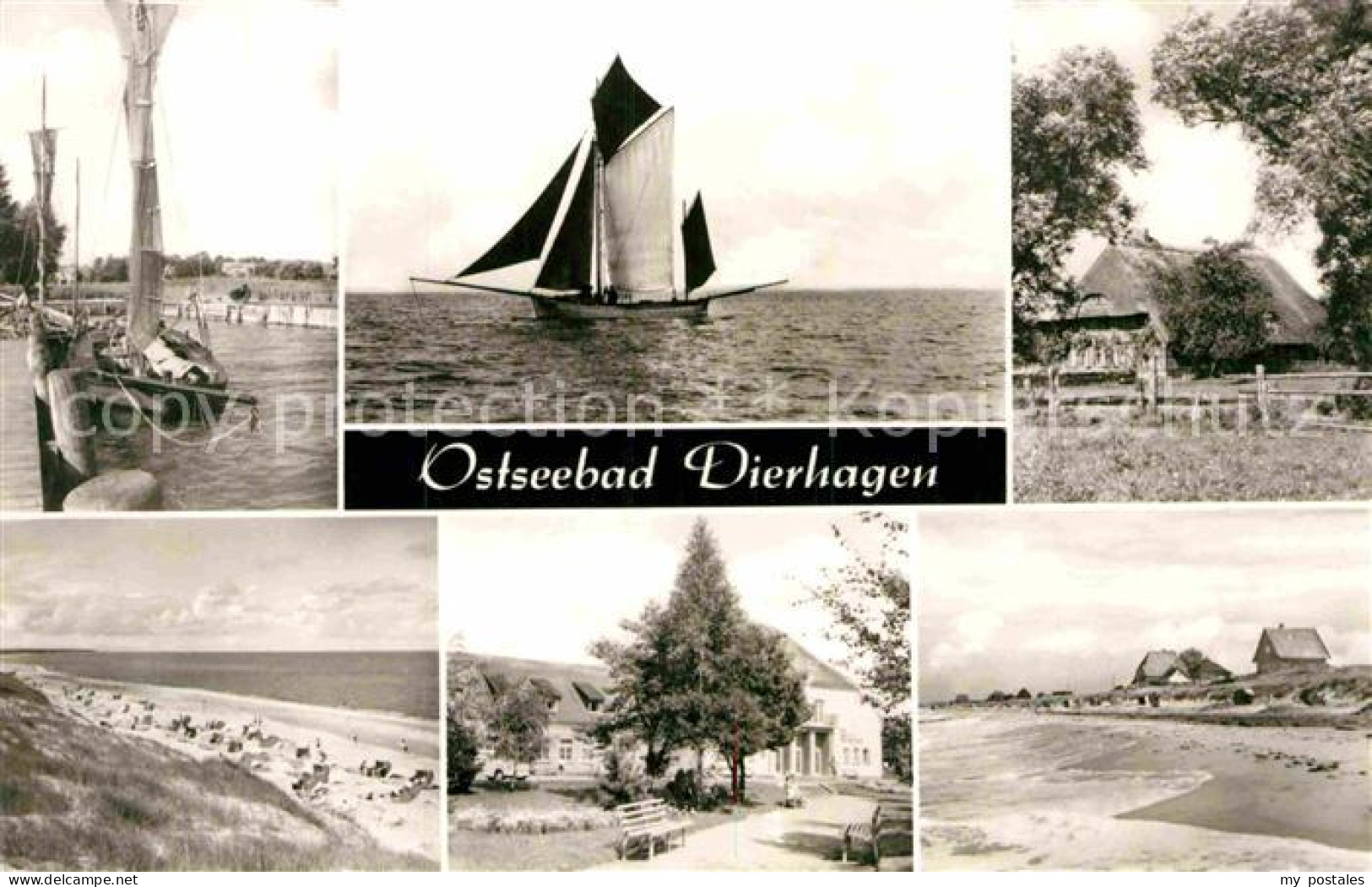 72850733 Dierhagen Ostseebad Hafen Segelboot Duenen Strand Hotel Wohnhaeuser Die - Andere & Zonder Classificatie