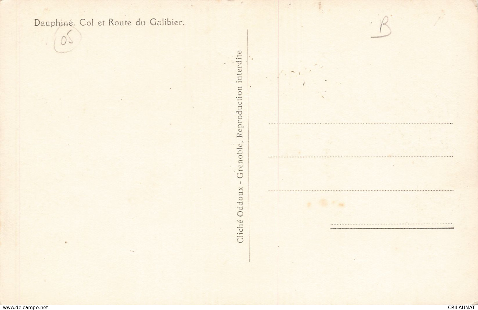 73-COL DU GALIBIER-N°T5283-D/0243 - Autres & Non Classés