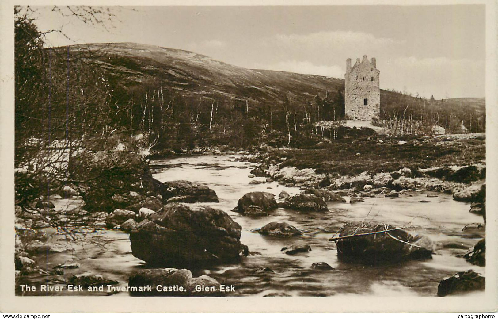 Scotland Glen Esk Invermark Castle & River Esk - Sonstige & Ohne Zuordnung