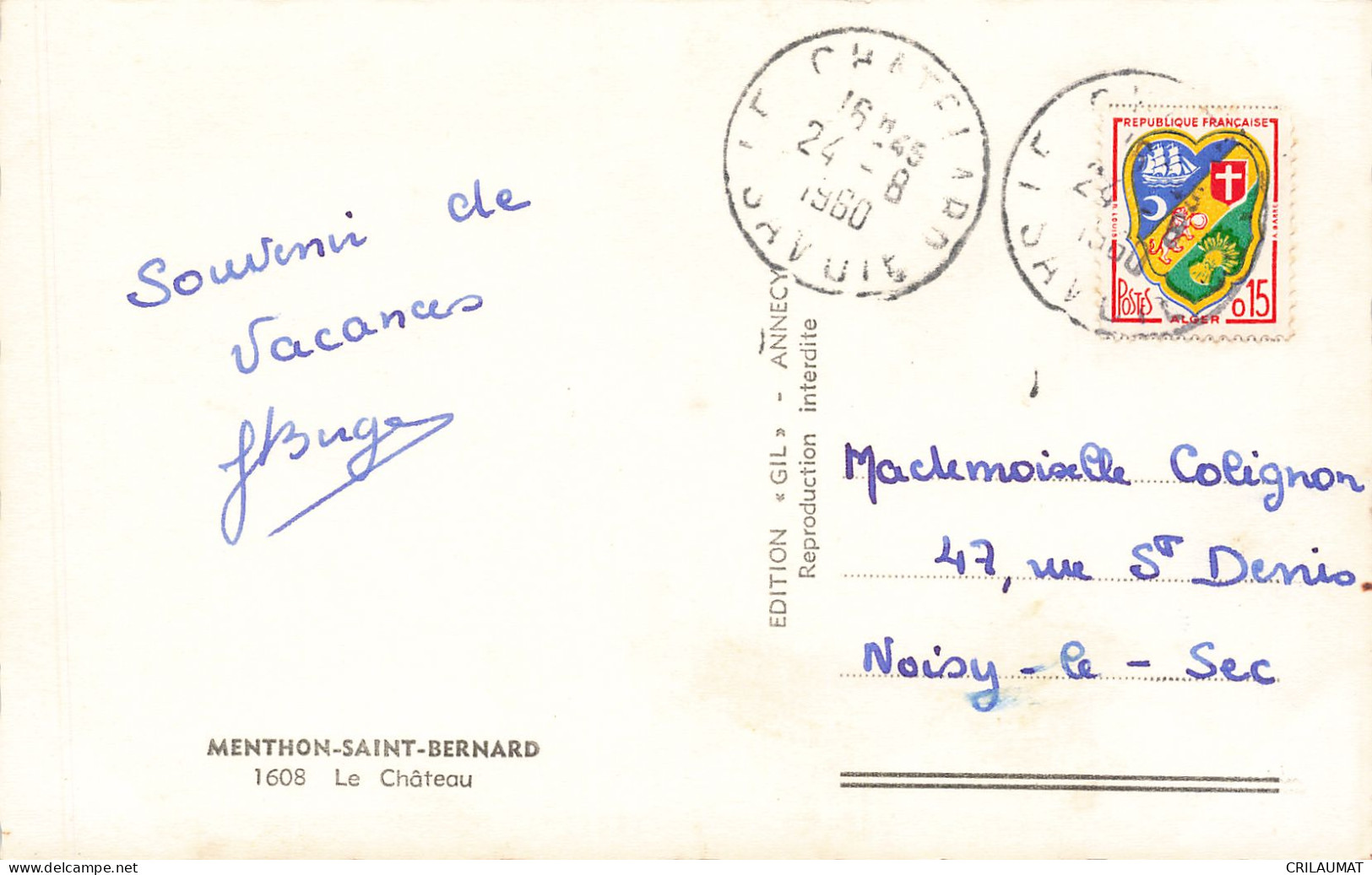 74-MENTHON SAINT BERNARD-N°T5283-F/0343 - Other & Unclassified