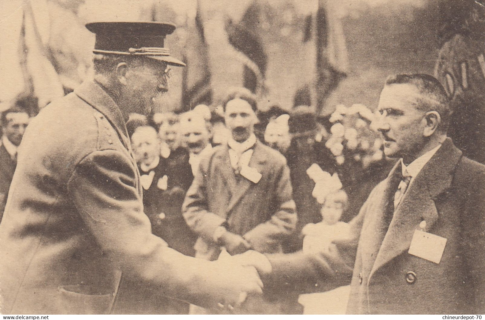 DYNASTIE BELGE  LE ROI ALBERT 1 ET M.DOORNAERT - Personnages Historiques