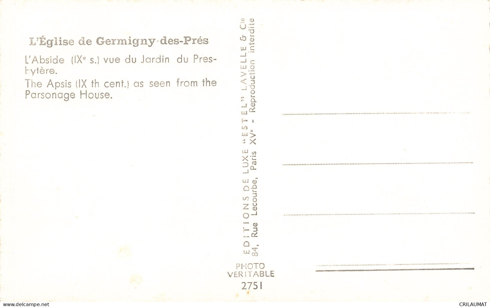 45-GERMIGNY DES PRES-N°T5284-D/0325 - Andere & Zonder Classificatie